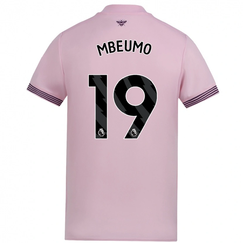 Danxen Kid Bryan Mbeumo #19 Pink Away Jersey 2024/25 T-Shirt