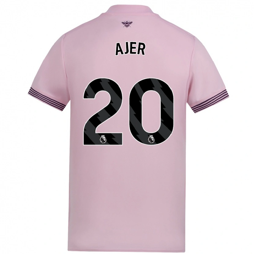 Danxen Kid Kristoffer Ajer #20 Pink Away Jersey 2024/25 T-Shirt