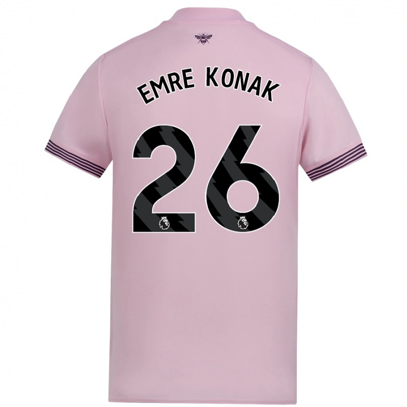 Danxen Kid Yunus Emre Konak #26 Pink Away Jersey 2024/25 T-Shirt