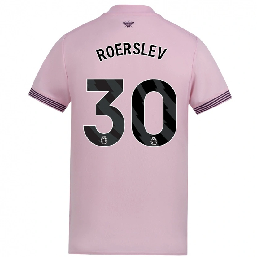 Danxen Kid Mads Roerslev #30 Pink Away Jersey 2024/25 T-Shirt