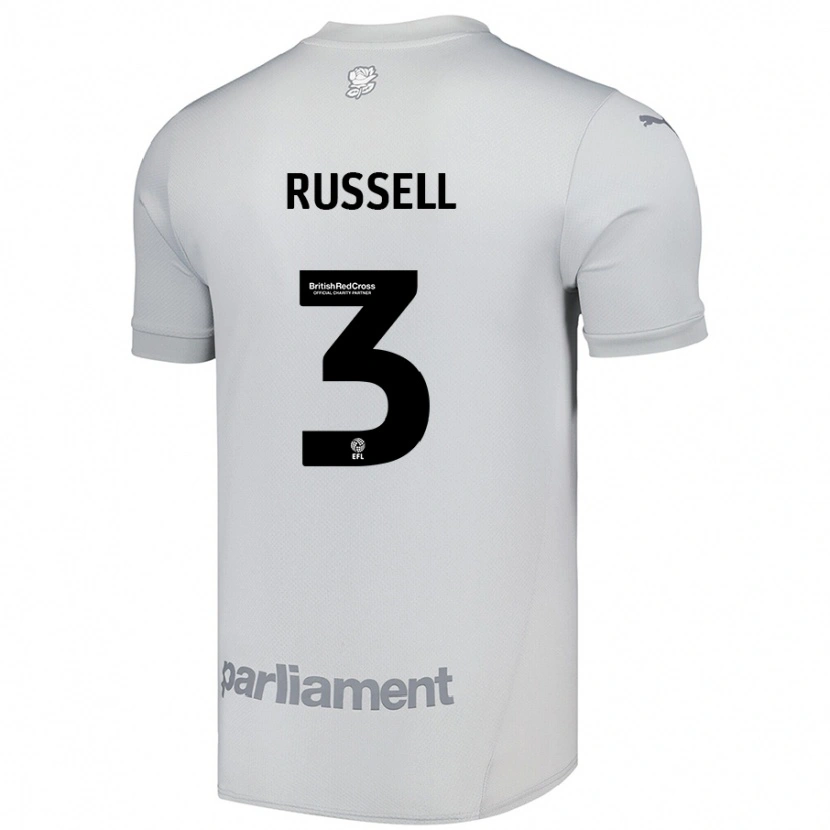 Danxen Kid Jon Russell #3 Silver Gray Away Jersey 2024/25 T-Shirt