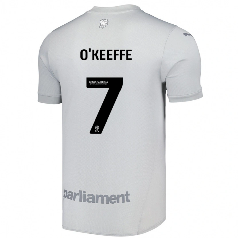 Danxen Kid Corey O'keeffe #7 Silver Gray Away Jersey 2024/25 T-Shirt