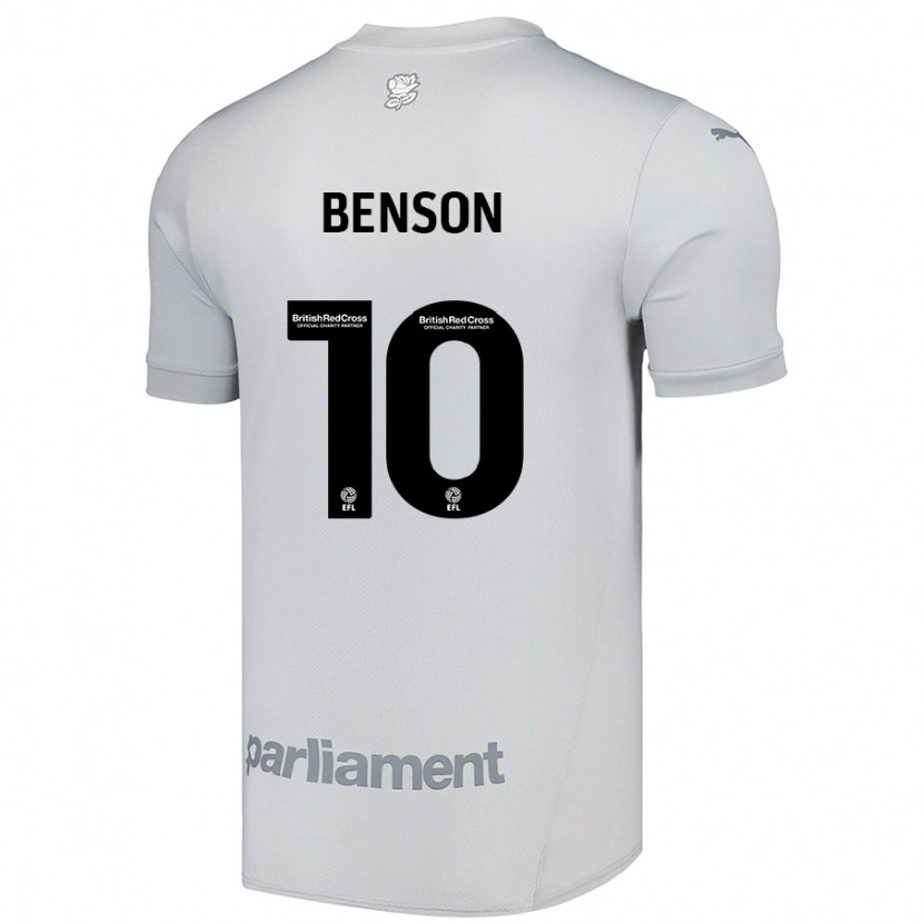 Danxen Kid Josh Benson #10 Silver Gray Away Jersey 2024/25 T-Shirt