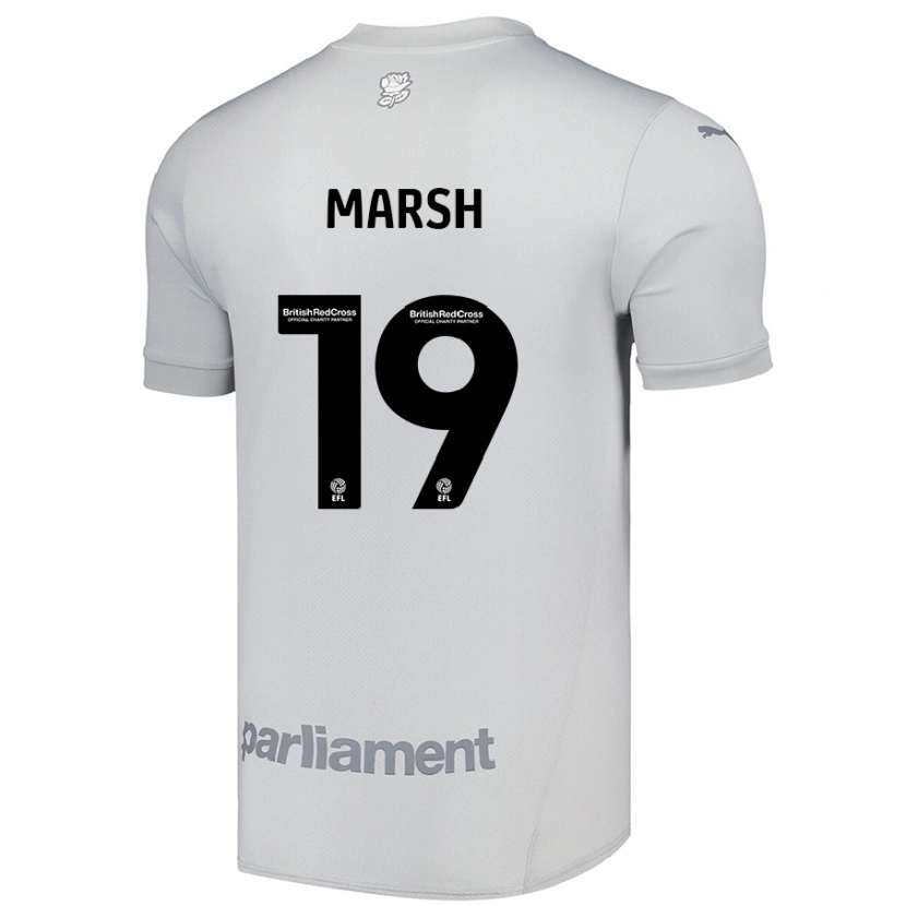 Danxen Kid Aiden Marsh #19 Silver Gray Away Jersey 2024/25 T-Shirt