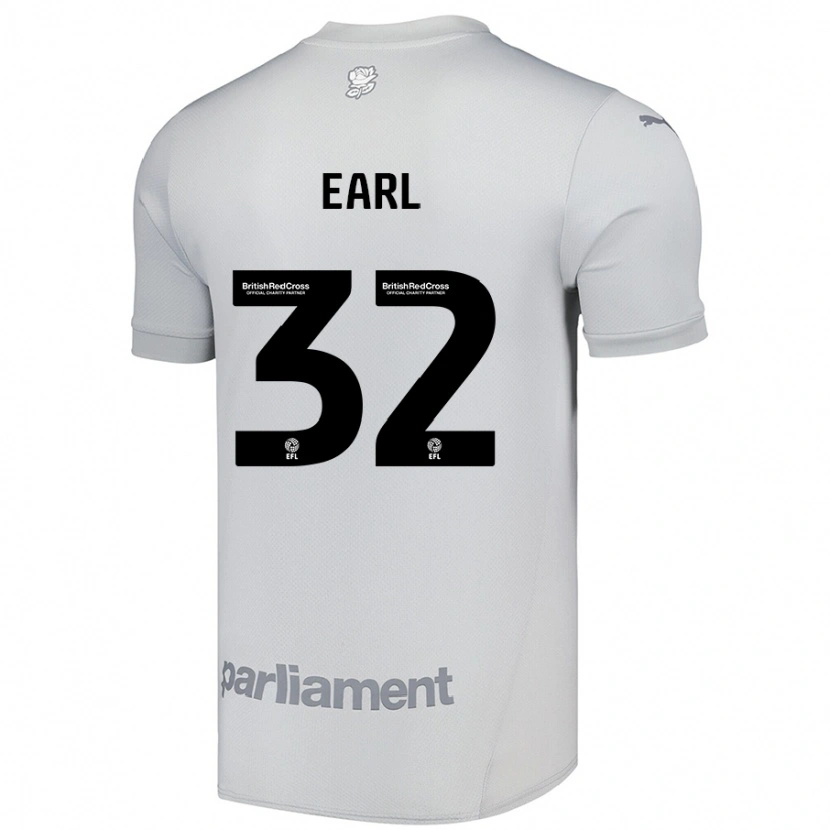 Danxen Kid Josh Earl #32 Silver Gray Away Jersey 2024/25 T-Shirt