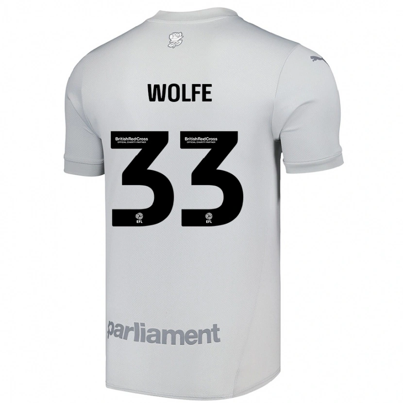 Danxen Kid Matty Wolfe #33 Silver Gray Away Jersey 2024/25 T-Shirt