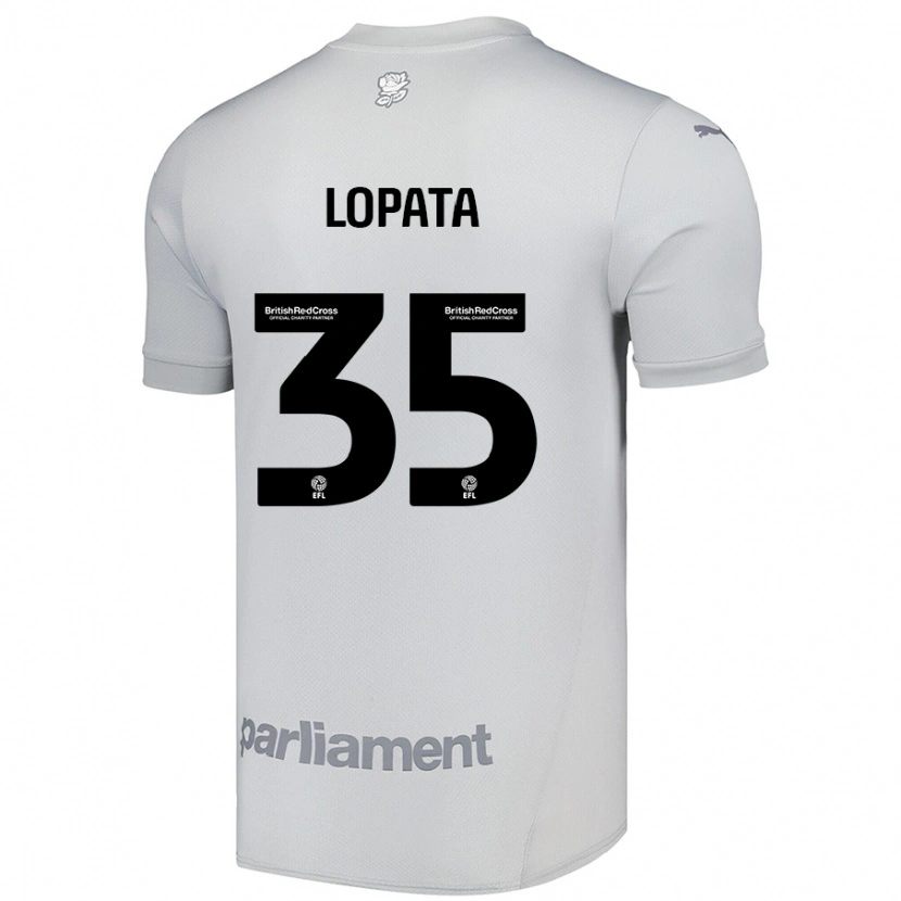 Danxen Kid Kacper Lopata #35 Silver Gray Away Jersey 2024/25 T-Shirt