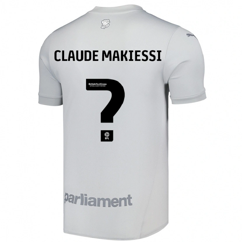 Danxen Kid Jean Claude Makiessi #0 Silver Gray Away Jersey 2024/25 T-Shirt