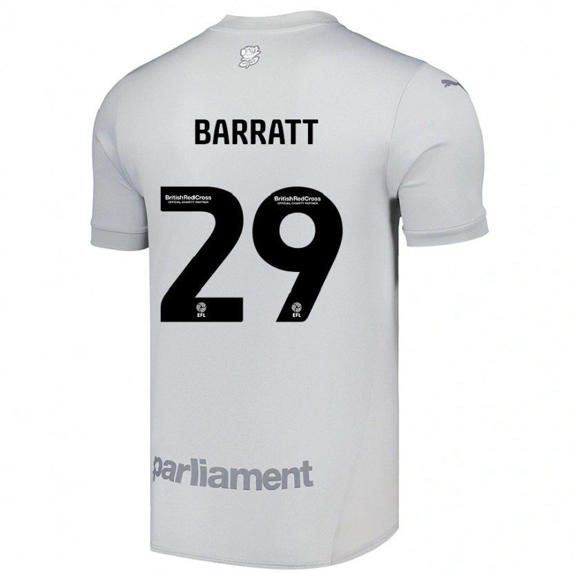 Danxen Kid Connor Barratt #29 Silver Gray Away Jersey 2024/25 T-Shirt