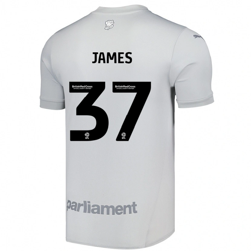 Danxen Kid Nathan James #37 Silver Gray Away Jersey 2024/25 T-Shirt