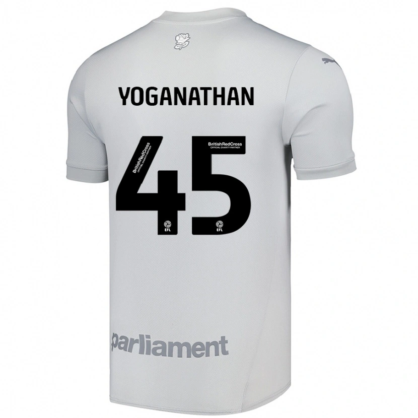 Danxen Kid Vimal Yoganathan #45 Silver Gray Away Jersey 2024/25 T-Shirt