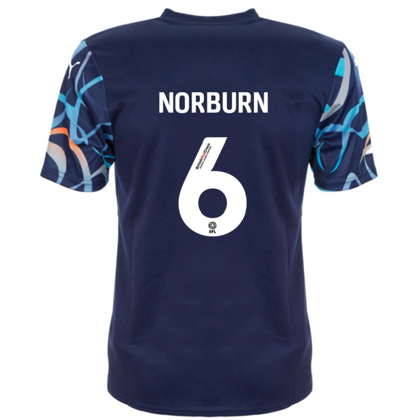 Danxen Kid Oliver Norburn #6 Navy Blue Away Jersey 2024/25 T-Shirt