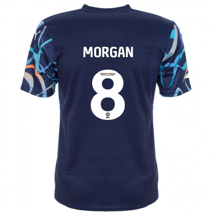 Danxen Kid Albie Morgan #8 Navy Blue Away Jersey 2024/25 T-Shirt