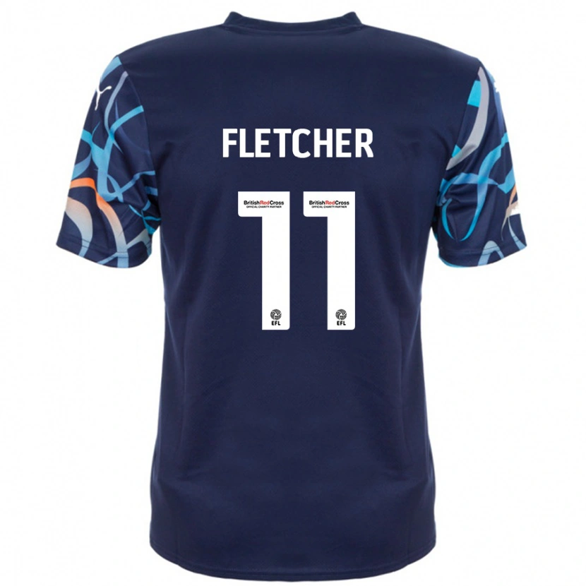 Danxen Kid Ashley Fletcher #11 Navy Blue Away Jersey 2024/25 T-Shirt