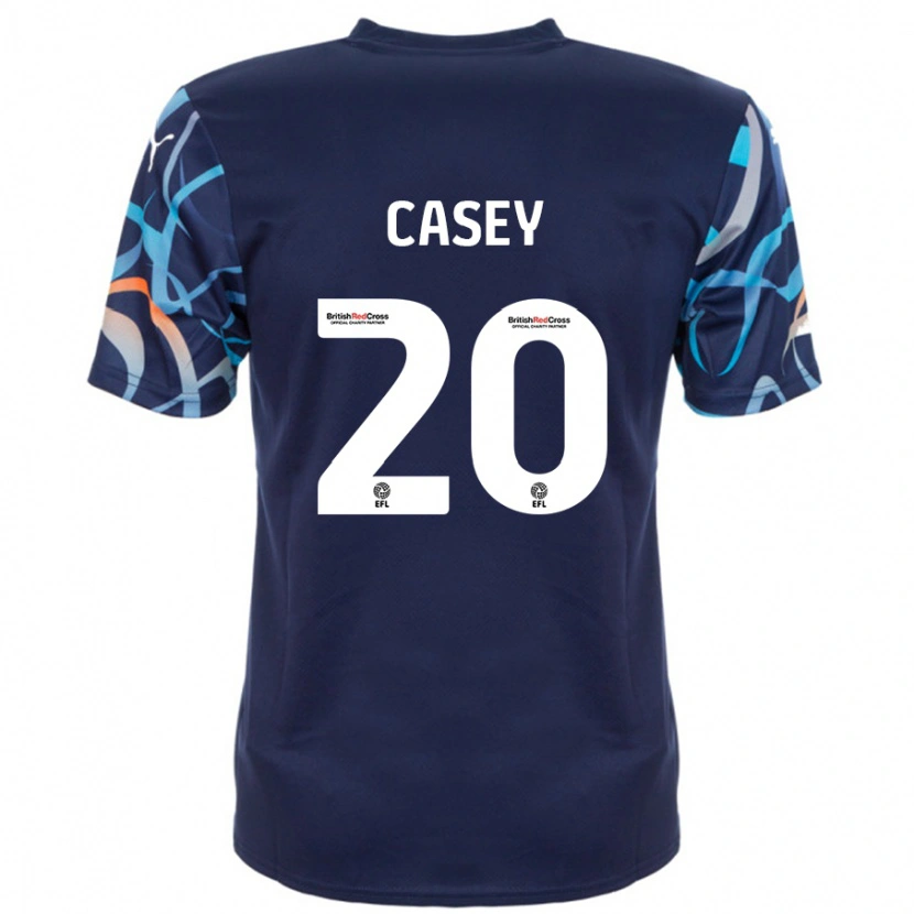 Danxen Kid Oliver Casey #20 Navy Blue Away Jersey 2024/25 T-Shirt