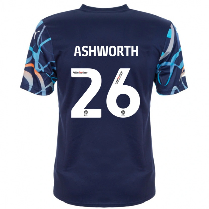 Danxen Kid Zac Ashworth #26 Navy Blue Away Jersey 2024/25 T-Shirt