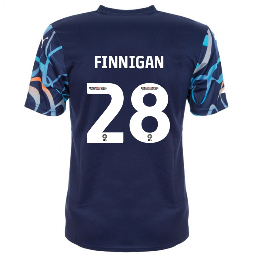 Danxen Kid Ryan Finnigan #28 Navy Blue Away Jersey 2024/25 T-Shirt