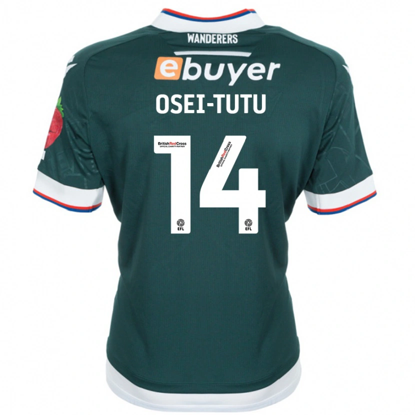 Danxen Kid Jordi Osei-Tutu #14 Dark Green Away Jersey 2024/25 T-Shirt