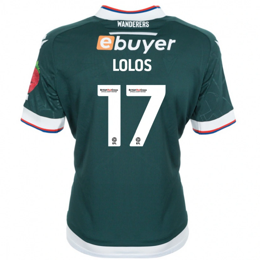 Danxen Kid Klaidi Lolos #17 Dark Green Away Jersey 2024/25 T-Shirt