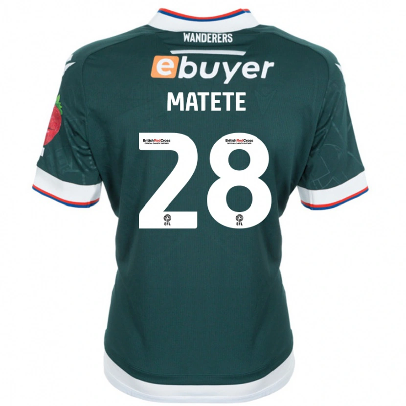 Danxen Kid Jay Matete #28 Dark Green Away Jersey 2024/25 T-Shirt