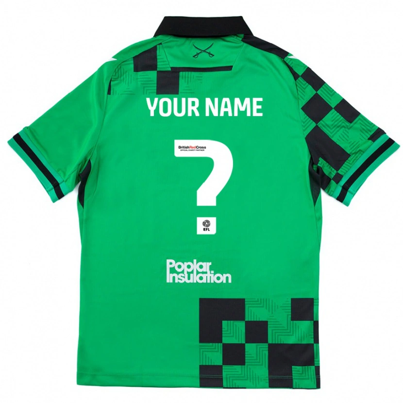 Danxen Kid Your Name #0 Green Black Away Jersey 2024/25 T-Shirt