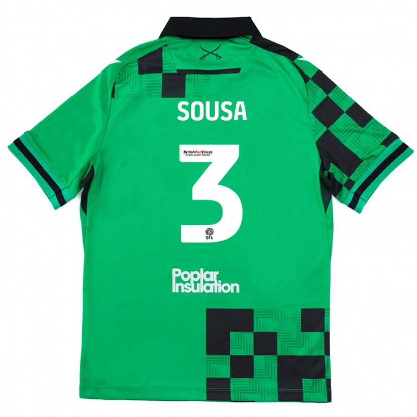 Danxen Kid Lino Sousa #3 Green Black Away Jersey 2024/25 T-Shirt