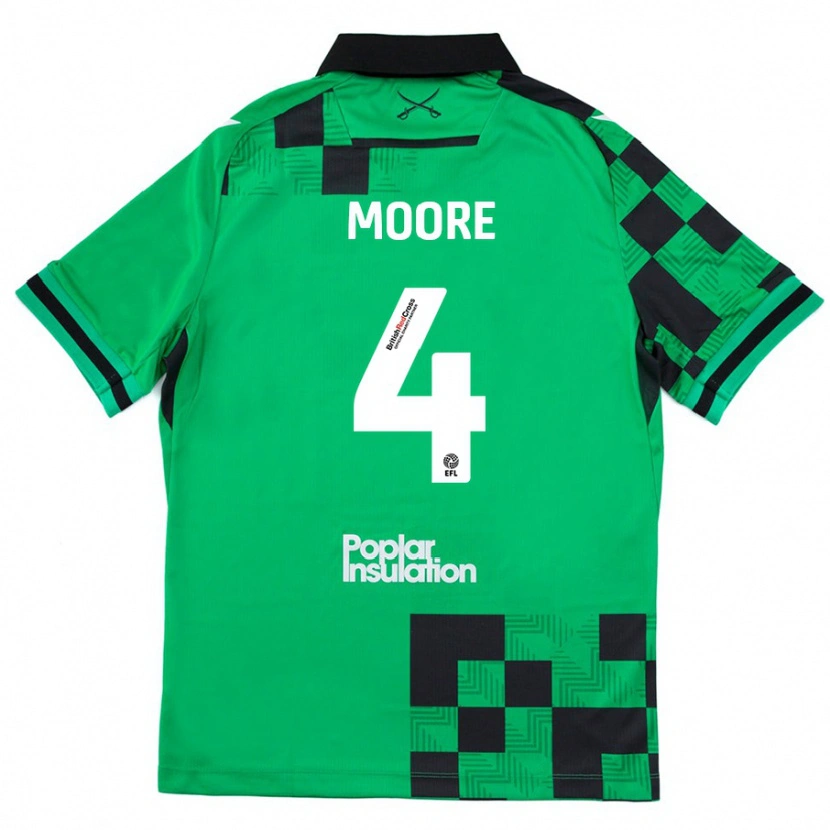 Danxen Kid Taylor Moore #4 Green Black Away Jersey 2024/25 T-Shirt