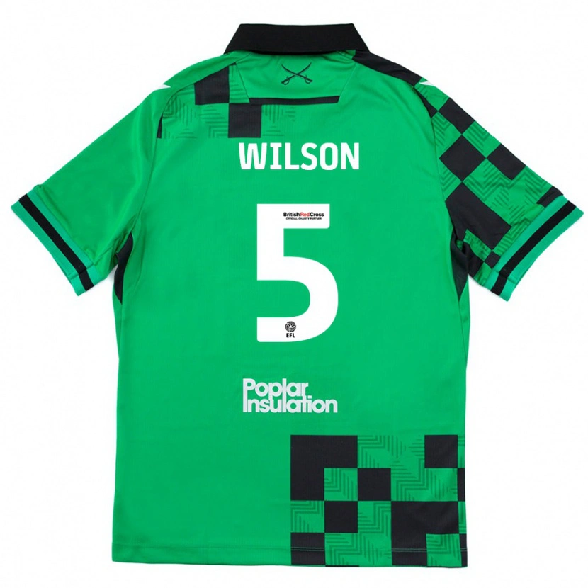 Danxen Kid James Wilson #5 Green Black Away Jersey 2024/25 T-Shirt