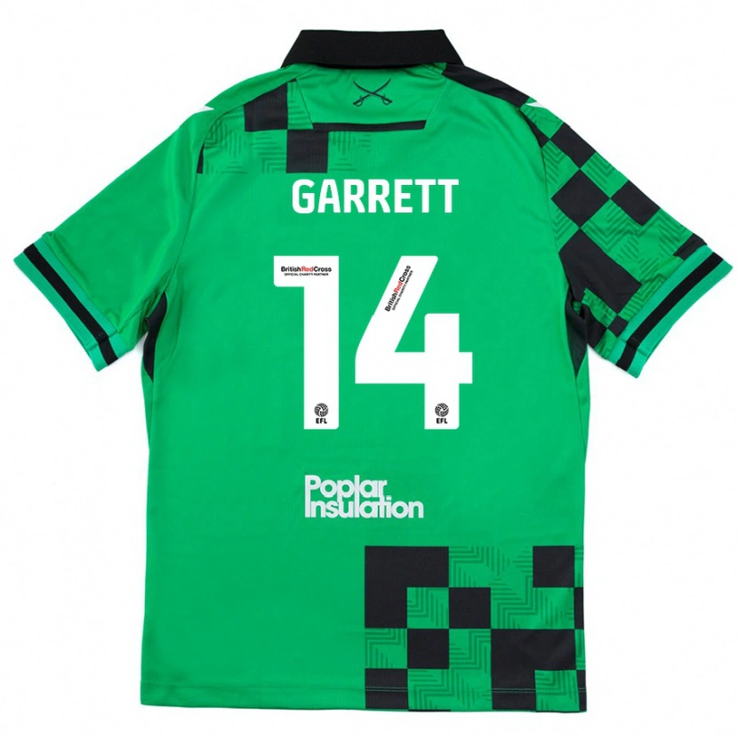 Danxen Kid Jake Garrett #14 Green Black Away Jersey 2024/25 T-Shirt