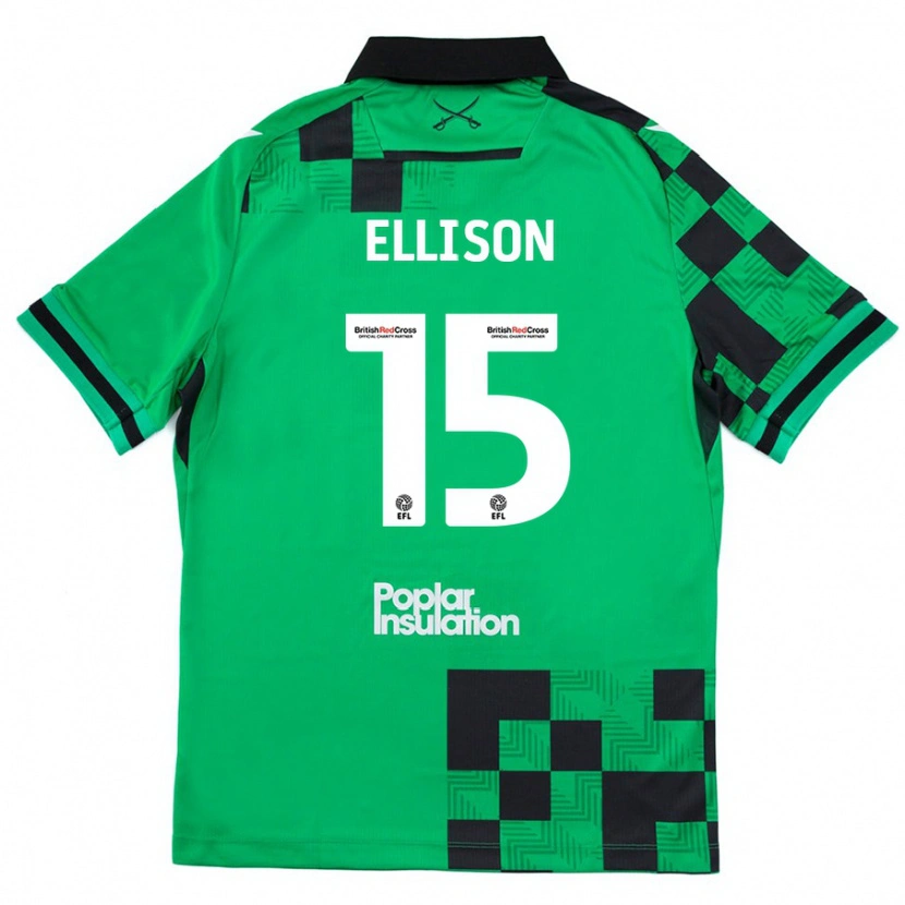 Danxen Kid Dan Ellison #15 Green Black Away Jersey 2024/25 T-Shirt