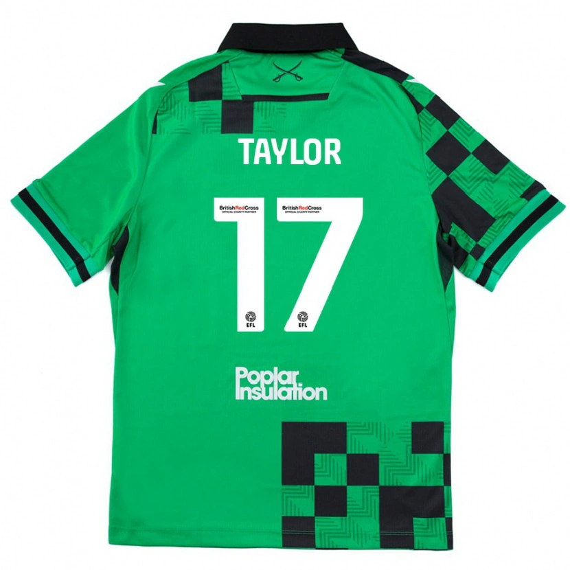 Danxen Kid Connor Taylor #17 Green Black Away Jersey 2024/25 T-Shirt