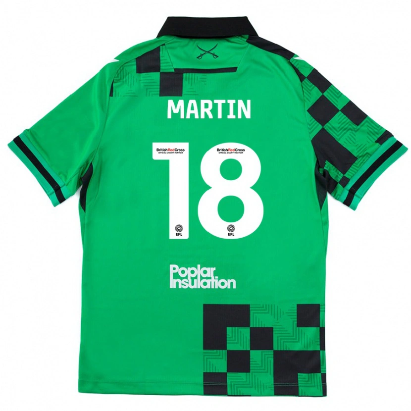 Danxen Kid Chris Martin #18 Green Black Away Jersey 2024/25 T-Shirt