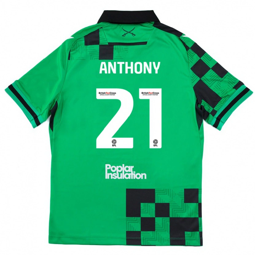 Danxen Kid Micah Anthony #21 Green Black Away Jersey 2024/25 T-Shirt