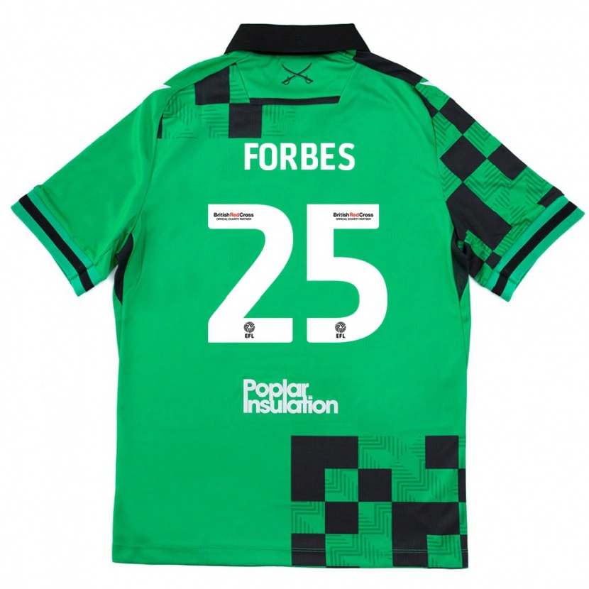 Danxen Kid Michael Forbes #25 Green Black Away Jersey 2024/25 T-Shirt