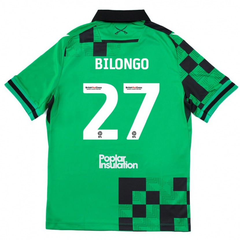 Danxen Kid Bryant Bilongo #27 Green Black Away Jersey 2024/25 T-Shirt