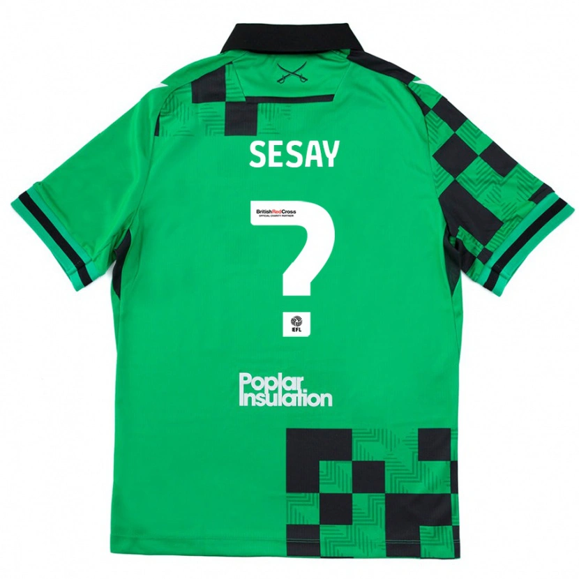 Danxen Kid Malik Sesay #0 Green Black Away Jersey 2024/25 T-Shirt