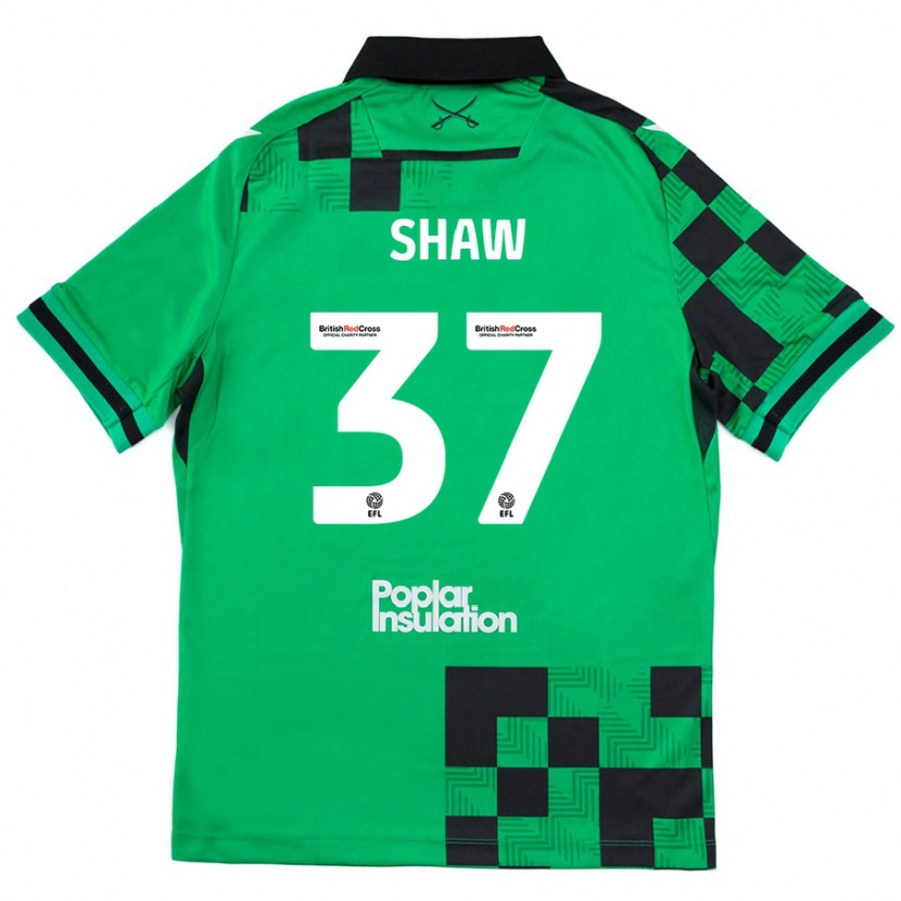 Danxen Kid Kofi Shaw #37 Green Black Away Jersey 2024/25 T-Shirt