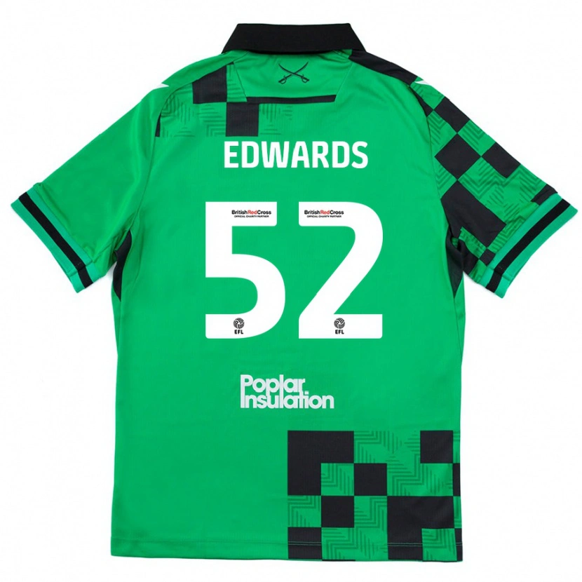 Danxen Kid Max Edwards #52 Green Black Away Jersey 2024/25 T-Shirt