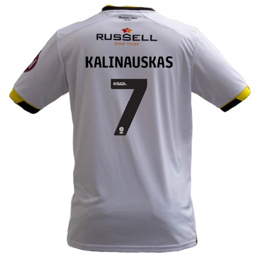 Danxen Kid Tomas Kalinauskas #7 White Away Jersey 2024/25 T-Shirt