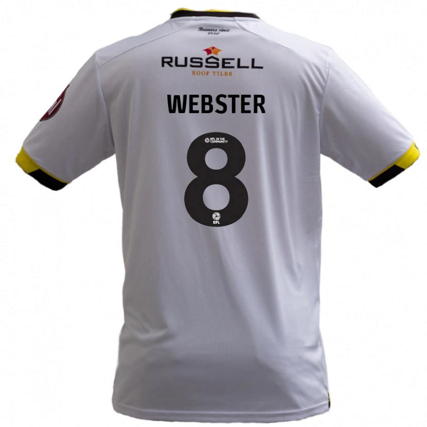 Danxen Kid Charlie Webster #8 White Away Jersey 2024/25 T-Shirt