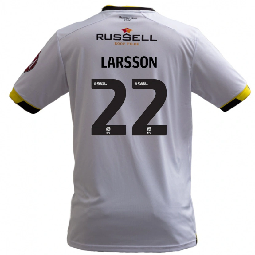 Danxen Kid Julian Larsson #22 White Away Jersey 2024/25 T-Shirt