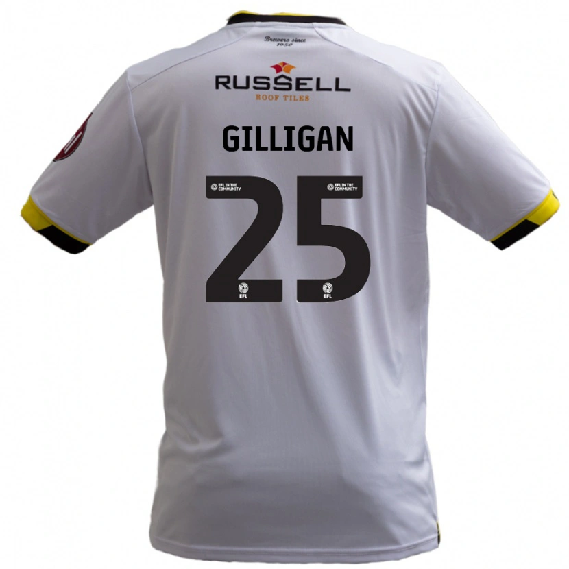 Danxen Kid Ciaran Gilligan #25 White Away Jersey 2024/25 T-Shirt