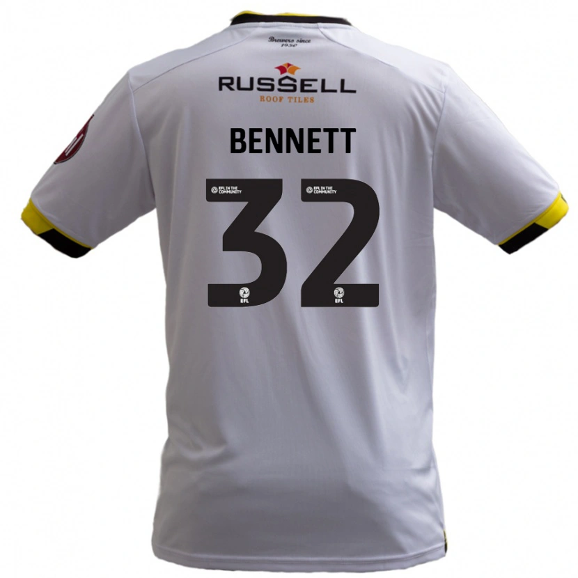 Danxen Kid Mason Bennett #32 White Away Jersey 2024/25 T-Shirt