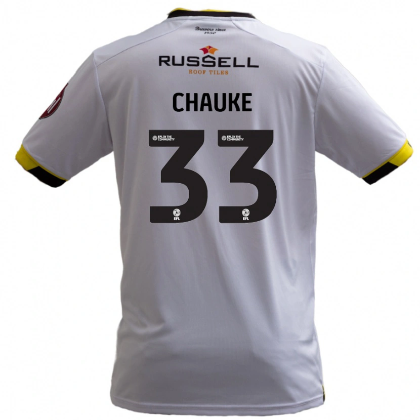 Danxen Kid Kgaogelo Chauke #33 White Away Jersey 2024/25 T-Shirt