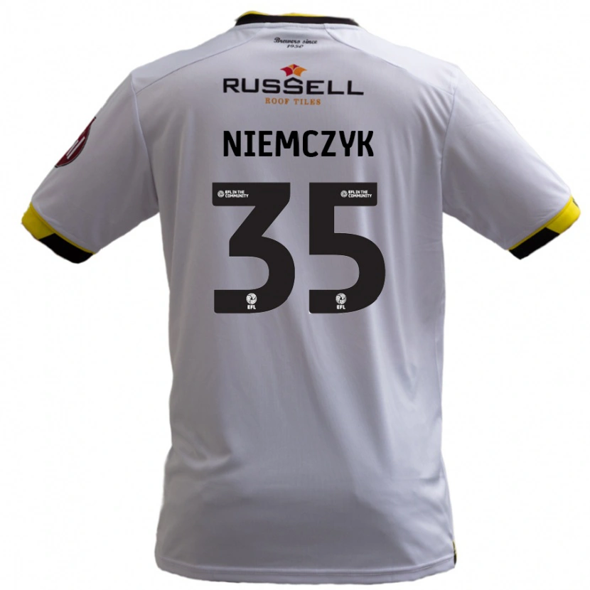 Danxen Kid Jakub Niemczyk #35 White Away Jersey 2024/25 T-Shirt