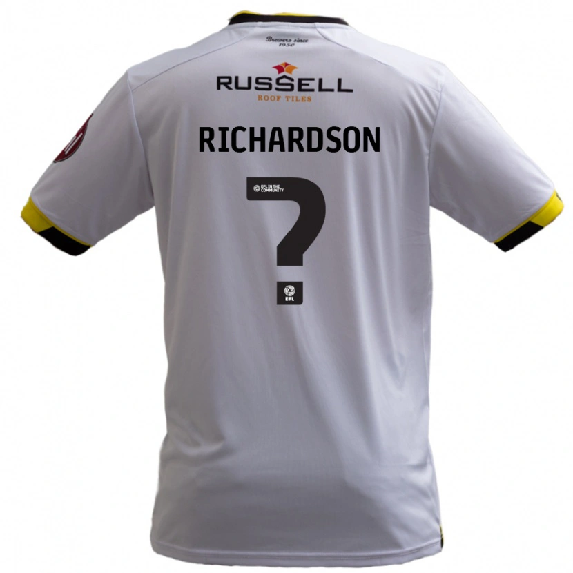 Danxen Kid Matty Richardson #0 White Away Jersey 2024/25 T-Shirt