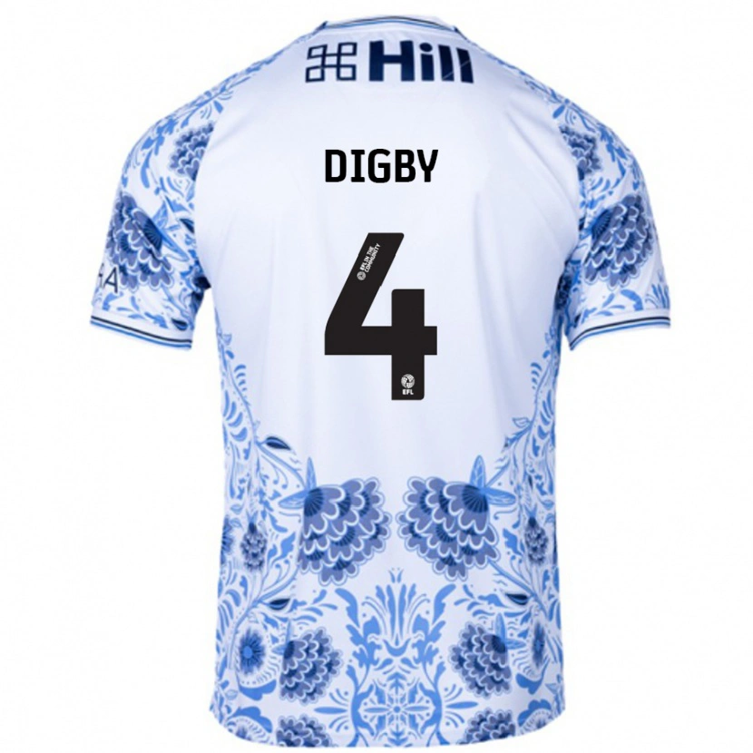 Danxen Kid Paul Digby #4 White Blue Away Jersey 2024/25 T-Shirt