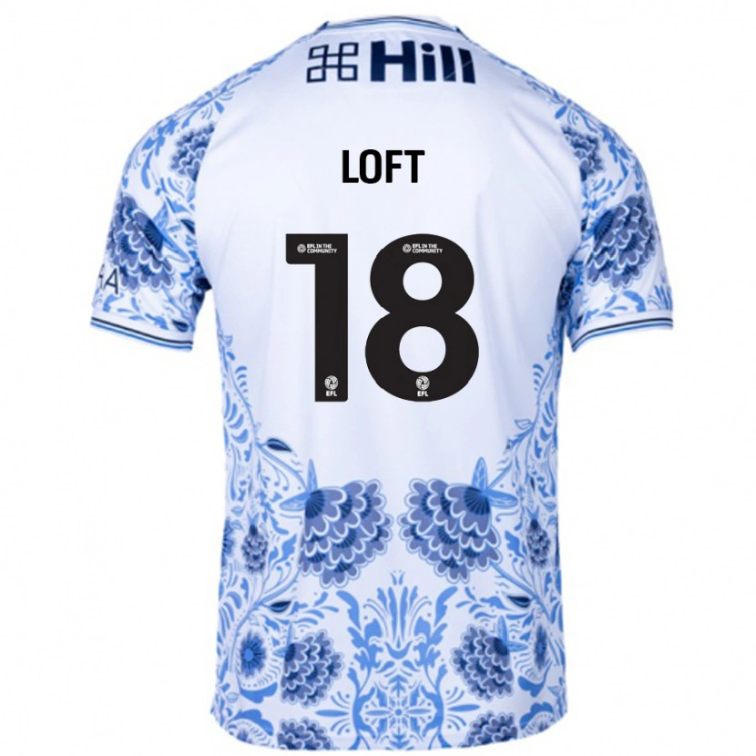 Danxen Kid Ryan Loft #18 White Blue Away Jersey 2024/25 T-Shirt