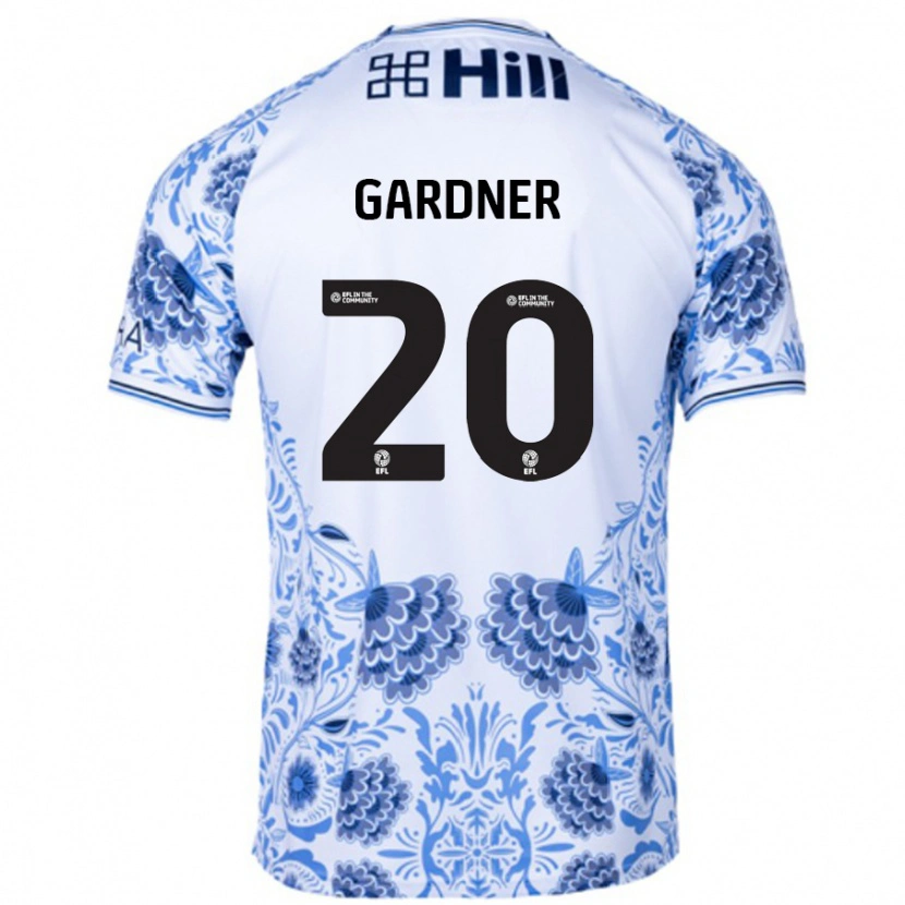 Danxen Kid Gary Gardner #20 White Blue Away Jersey 2024/25 T-Shirt