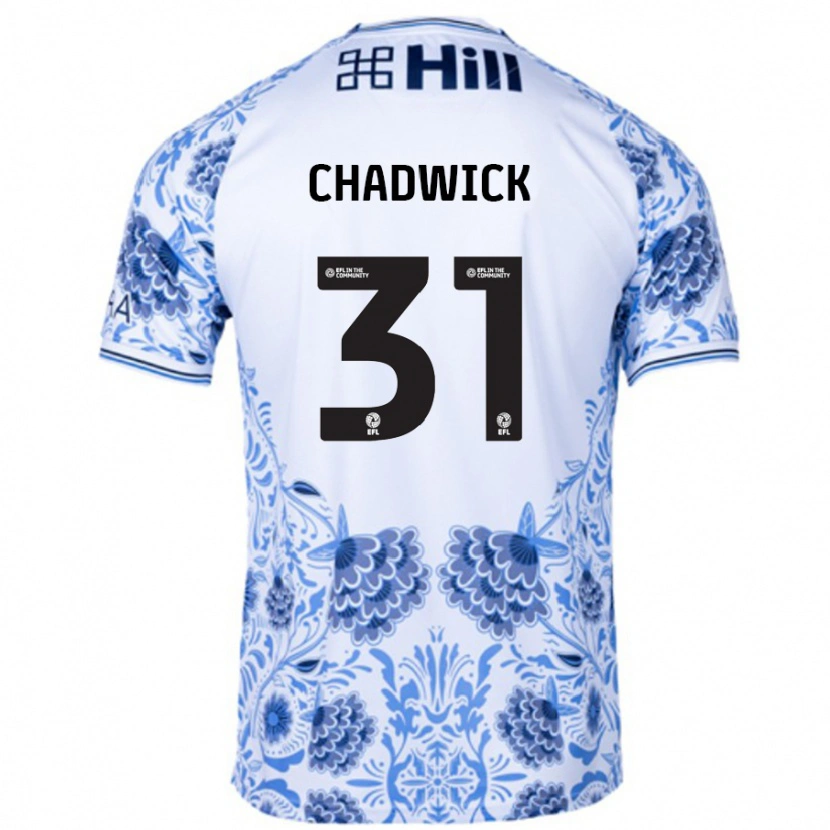 Danxen Kid Louis Chadwick #31 White Blue Away Jersey 2024/25 T-Shirt